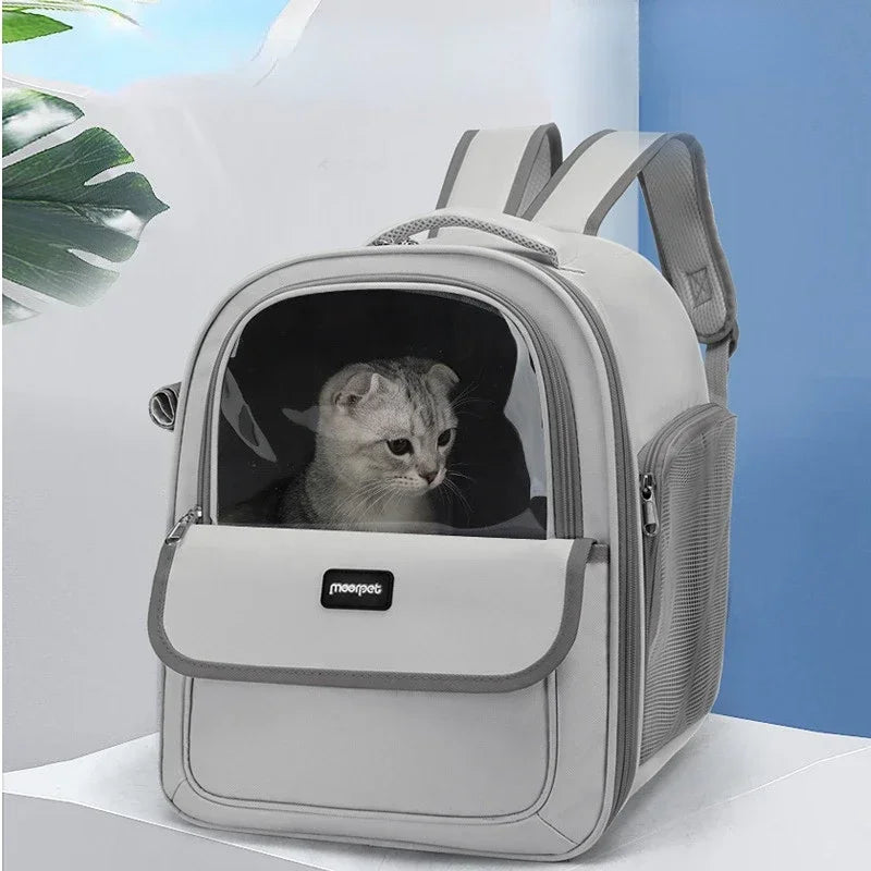 Portable Pet Carrier Backpack, Breathable, Large Capacity, Dog, Cat.