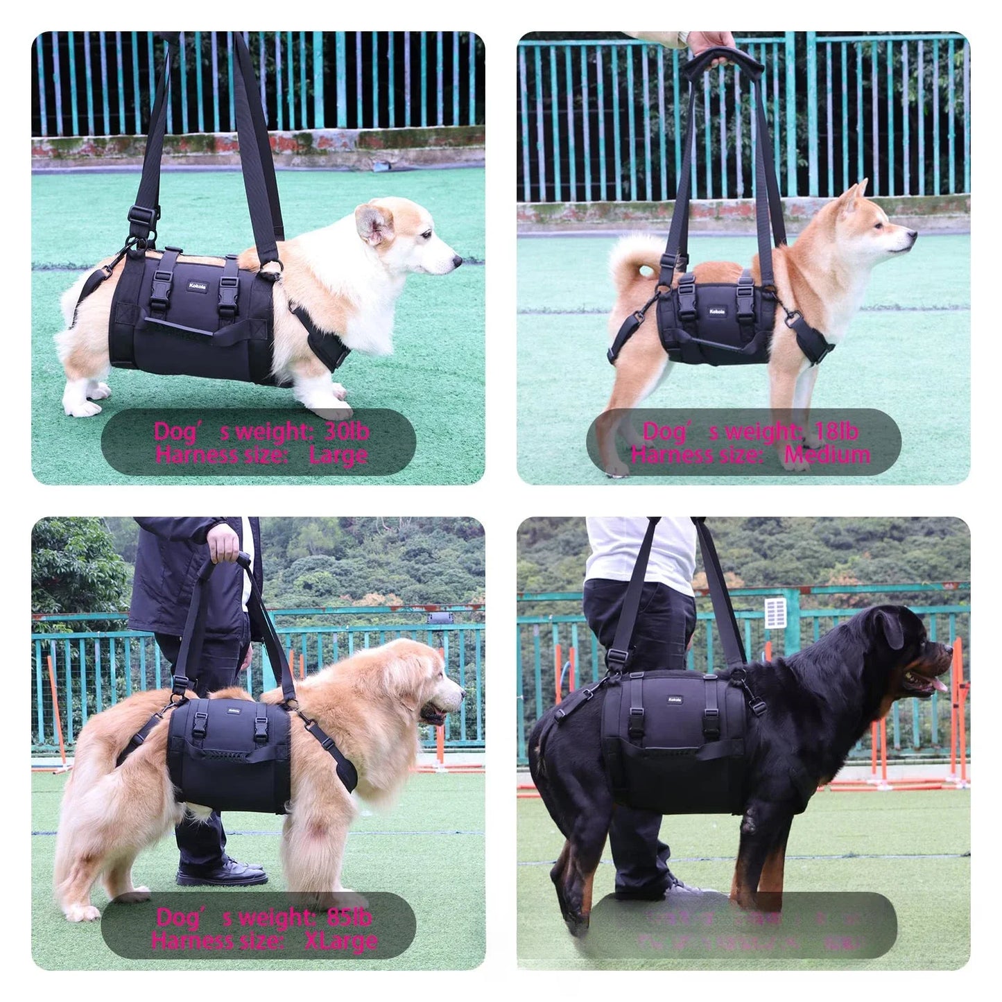 Dog Hip Support Harness, Dog Walking Harness, Dog Rehabilitation Harness.