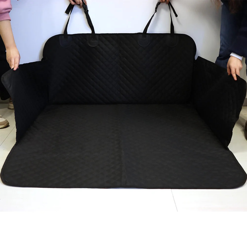 Waterproof Dog Car Seat Cover - Pet Travel Carrier & Washable SUV Cargo Liner.