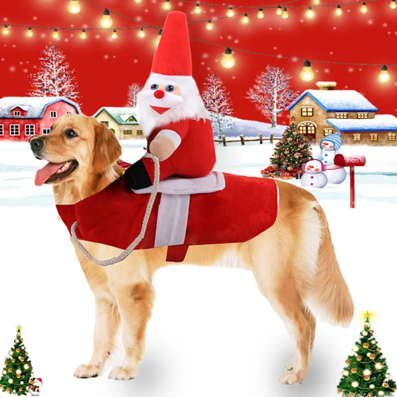 Pet Christmas Costume, Dog Costume, Cat Costume, Christmas Dog Clothes.