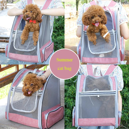 Breathable Cat Carrier Bag, Summer, Portable.