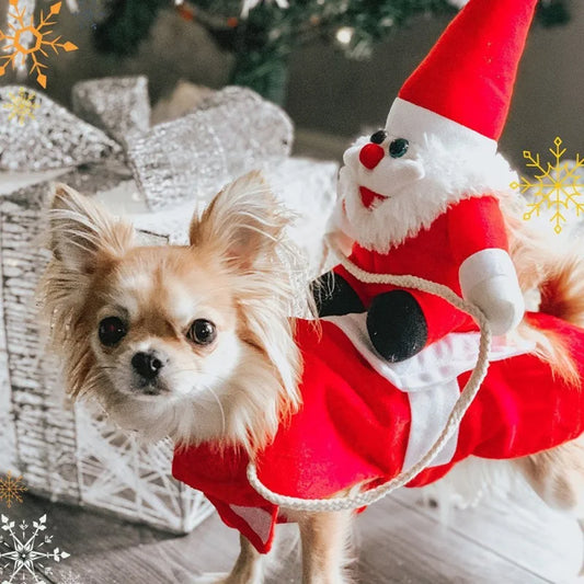 Pet Christmas Costume, Dog Costume, Cat Costume, Christmas Dog Clothes.