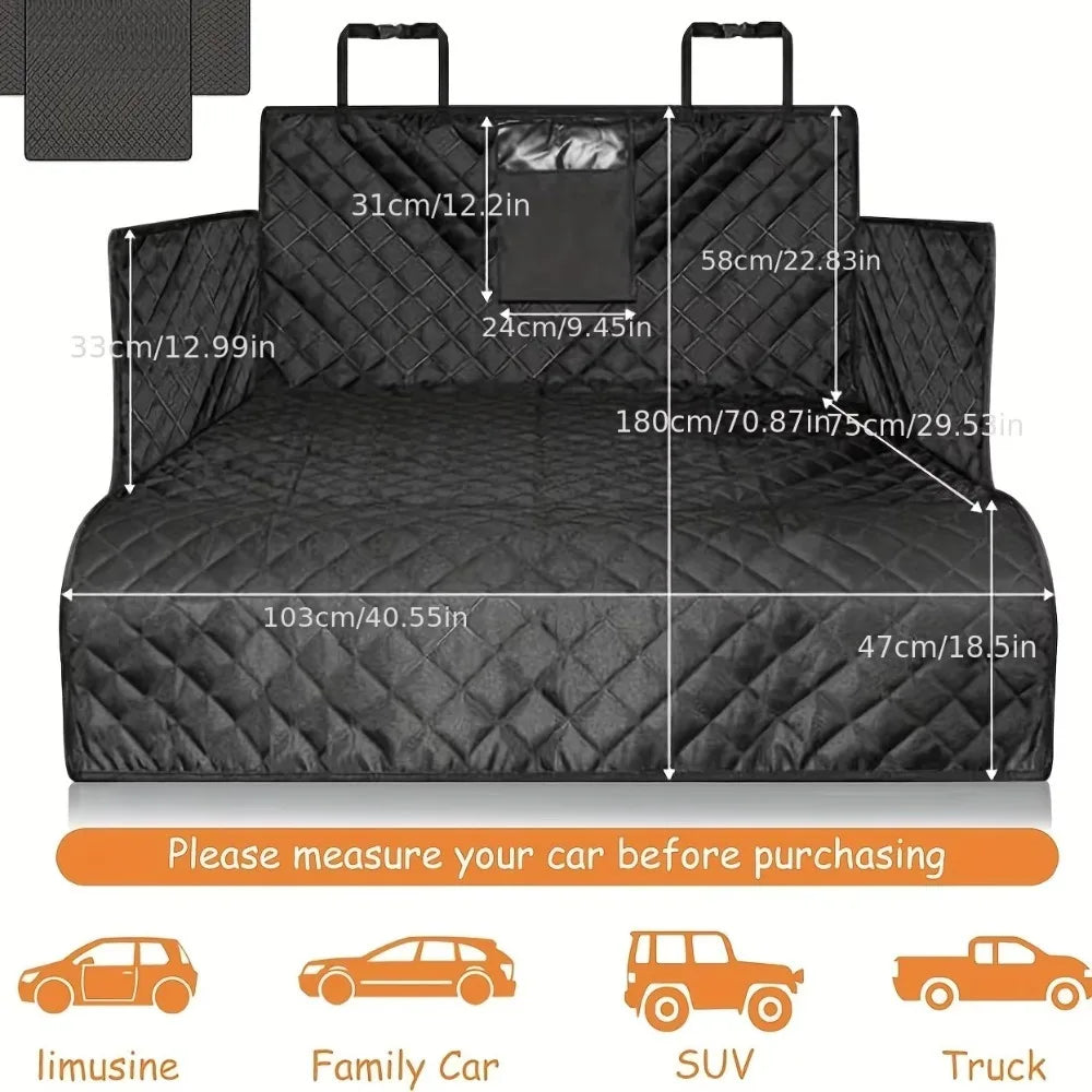 Durable Waterproof Dog Car Seat Cover – Wear-Resistant, Portable, and Easy-to-Install Protection for SUVs!