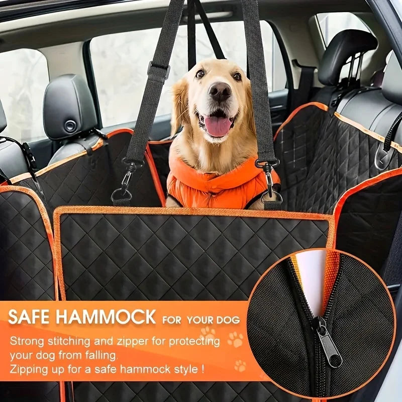 Premium Waterproof Dog Hammock Car Seat Cover – Scratch-Resistant Protection for Your Car Seats!