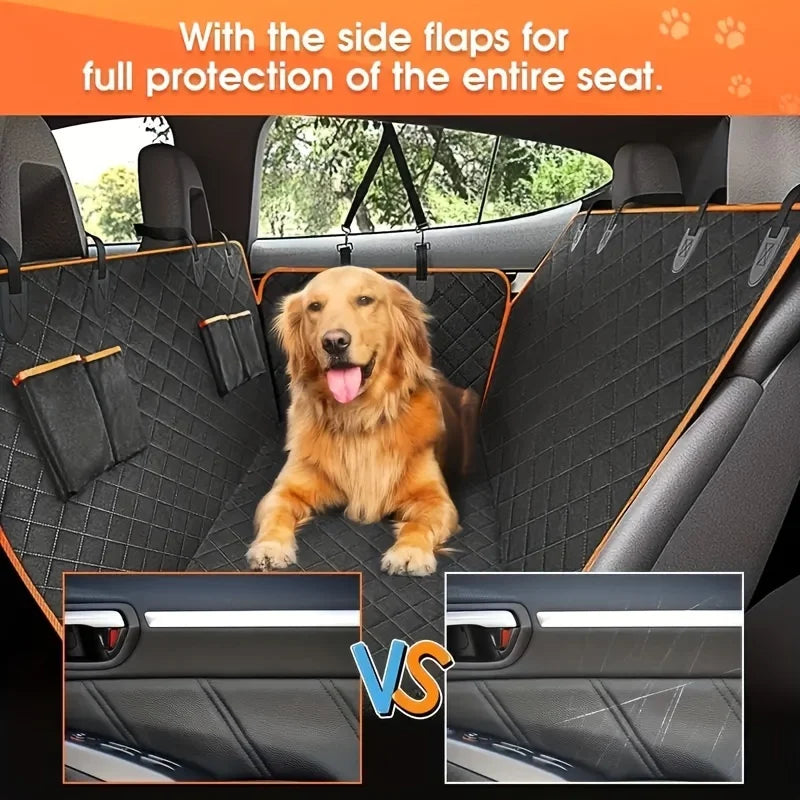 Premium Waterproof Dog Hammock Car Seat Cover – Scratch-Resistant Protection for Your Car Seats!